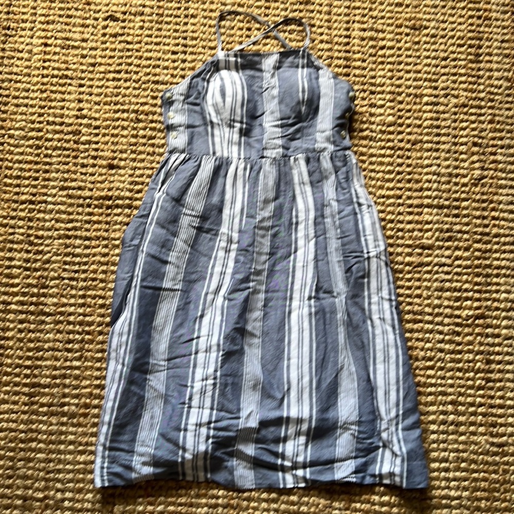 Blue and white Abercrombie & Fitch dress